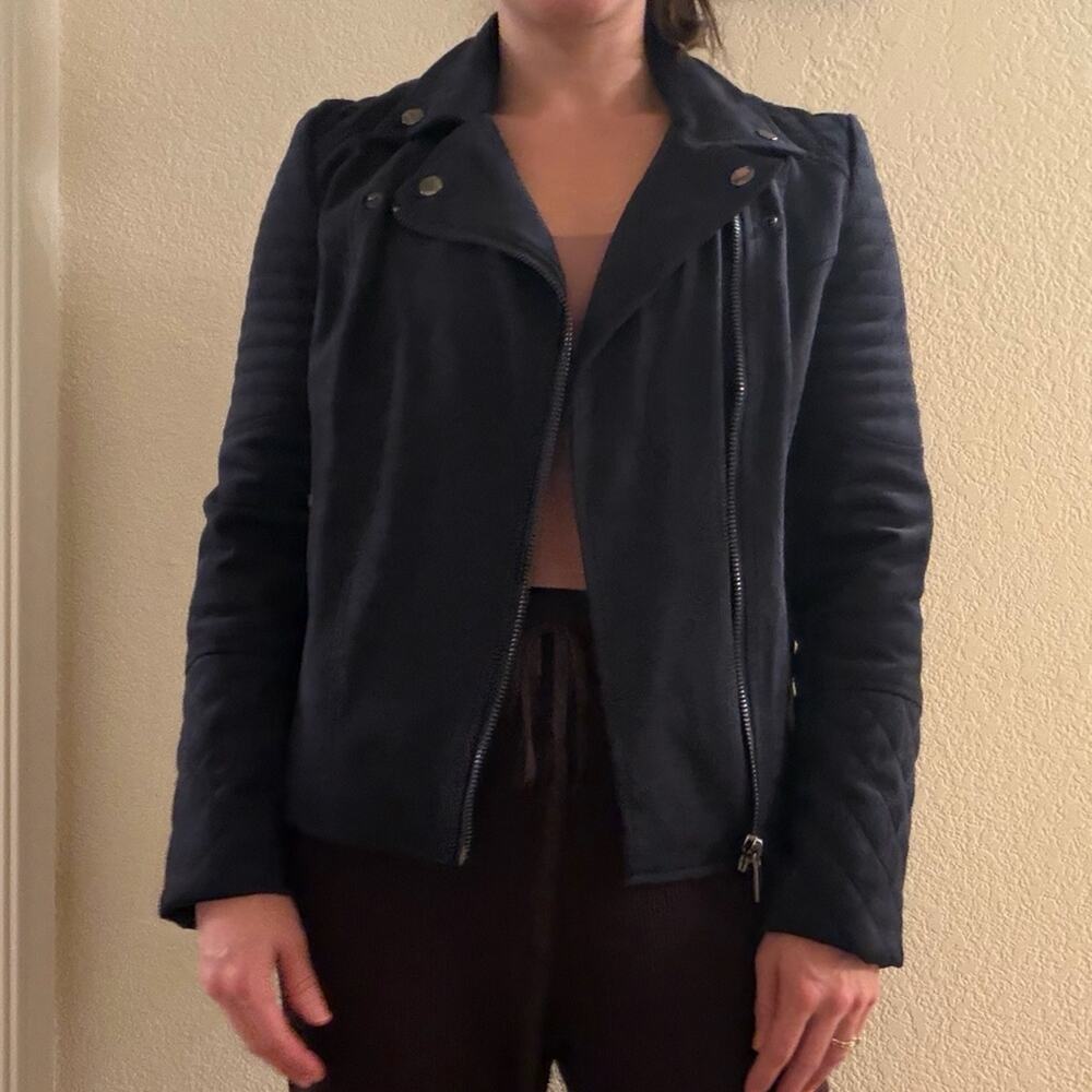 Kut from the Kloth Black Leather Jacket